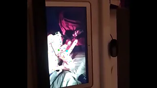 cockhound Kimmy edged his nine inches leaky curved dick for hours